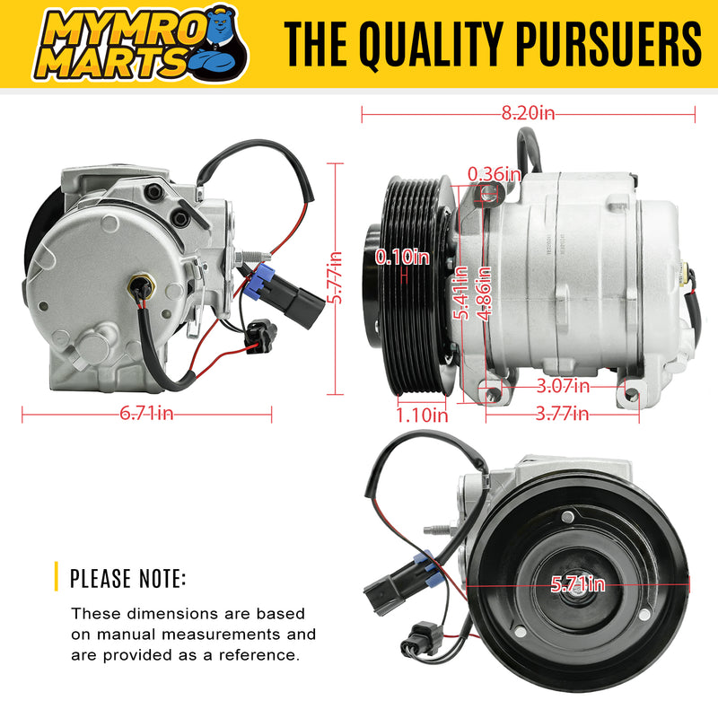 Load image into Gallery viewer, Air Conditioning Compressor 10S15C A/C 22-65770-000 for Freightliner Western Star Trucks from MyMROmarts