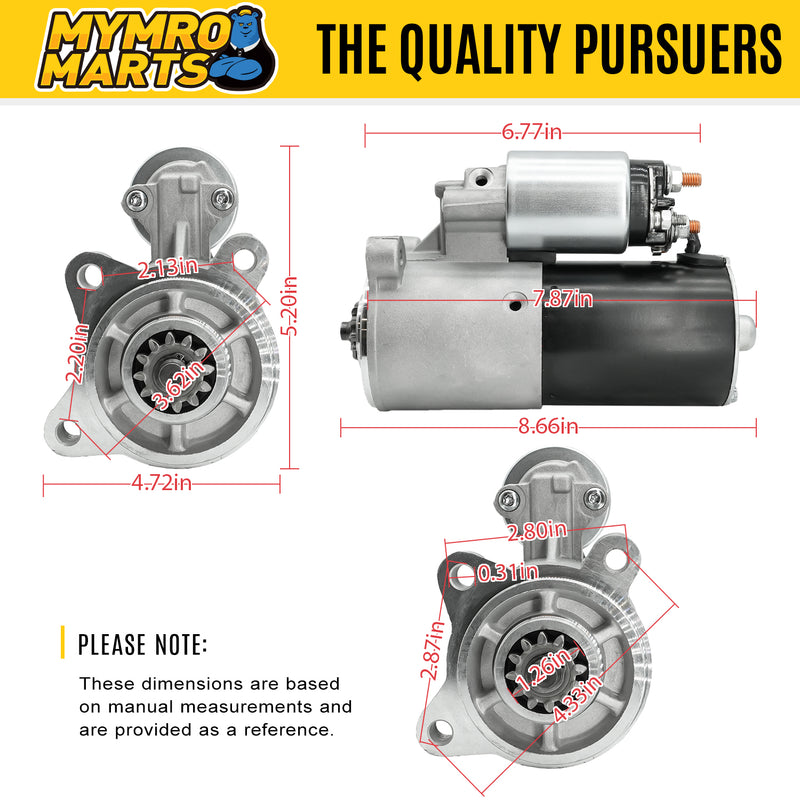 Load image into Gallery viewer, New Starter Replacement For Ford Econoline Super Duty V10 6.8L F81U11000AA, F81U-11000-AB, F81U-11000-AC, F81U-11000-AD, F81U-11000-AE, F81Z11000AC, F81Z11002AA, SFD0024, SFD0024, 41014043, 41014043R - Electrical Parts > Starter Motor from MyMROmarts
