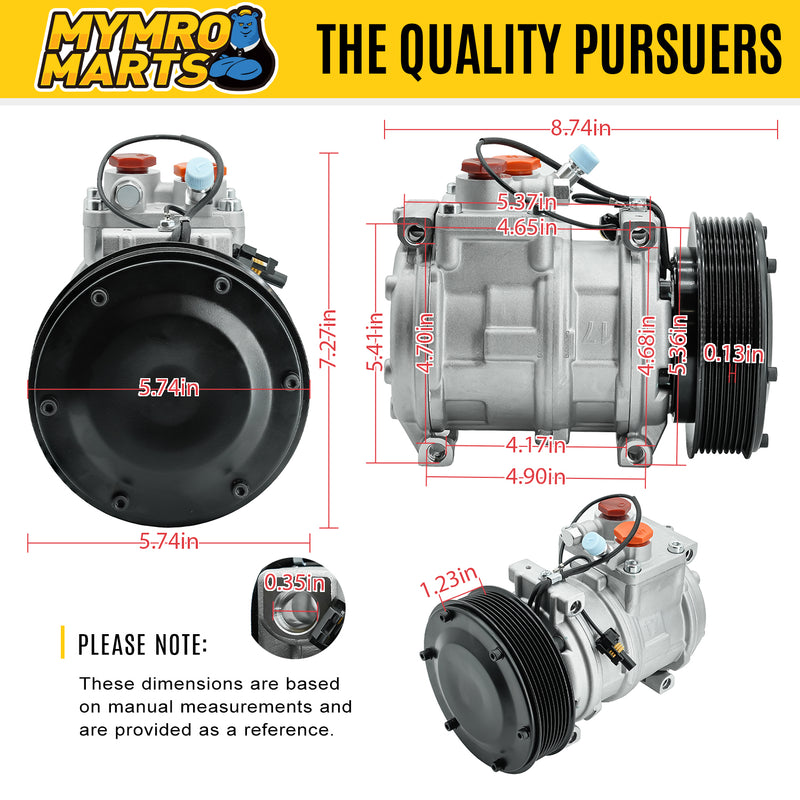 Load image into Gallery viewer, Air Conditioning Compressor 10PA17C 447100-2381 447100-2388 447200-3667 447200-3084