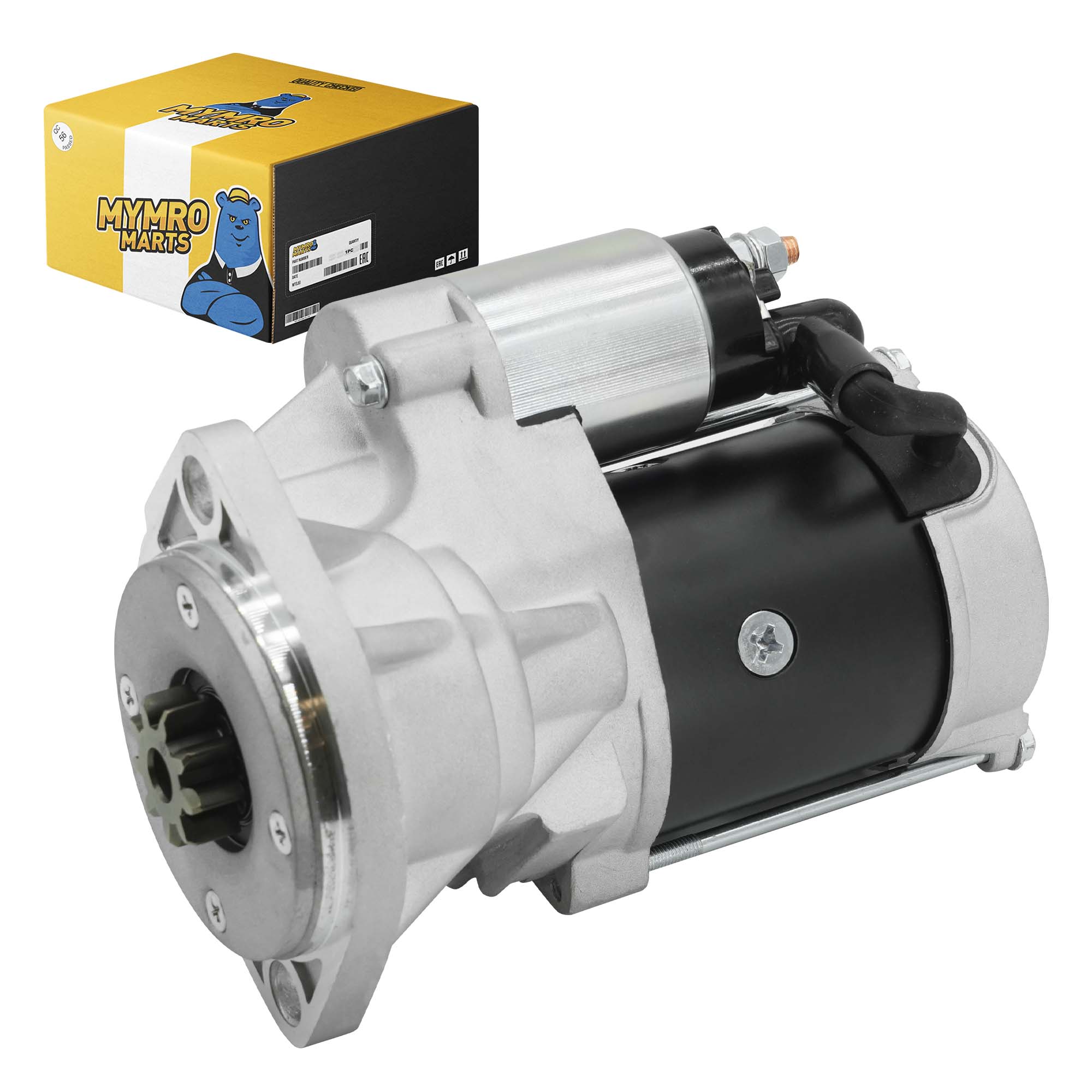 9T Starter 129940-77011 S14-102 For Gehl Hitachi Mustang Takeuchi Loaders w/ Yanmar 4TNV94 4TNV98 4TNV106 Diesel Engines