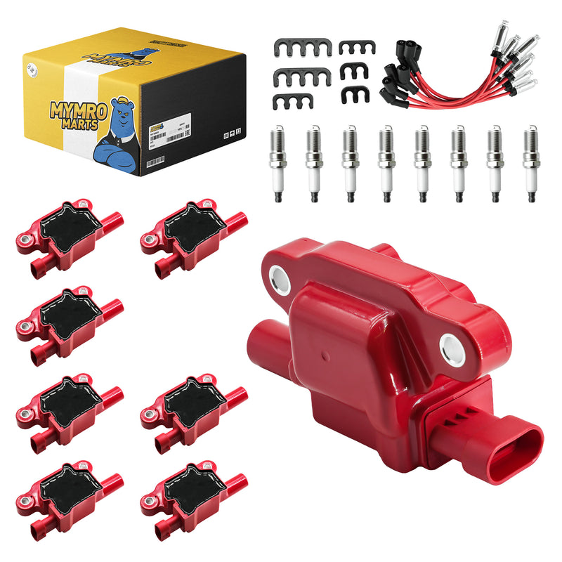 Load image into Gallery viewer, Set of 8 Square UF413 Ignition Coils Pack & Platinum Spark Plugs & Wires Set, Replacement for UF413 D510C 5C1554,Compatible with Isuzu 2007 Truck NPR with V8 6.0L Engine - Electrical Parts > Other Electrical Parts > Solenoid Valve Coil from MyMROmarts