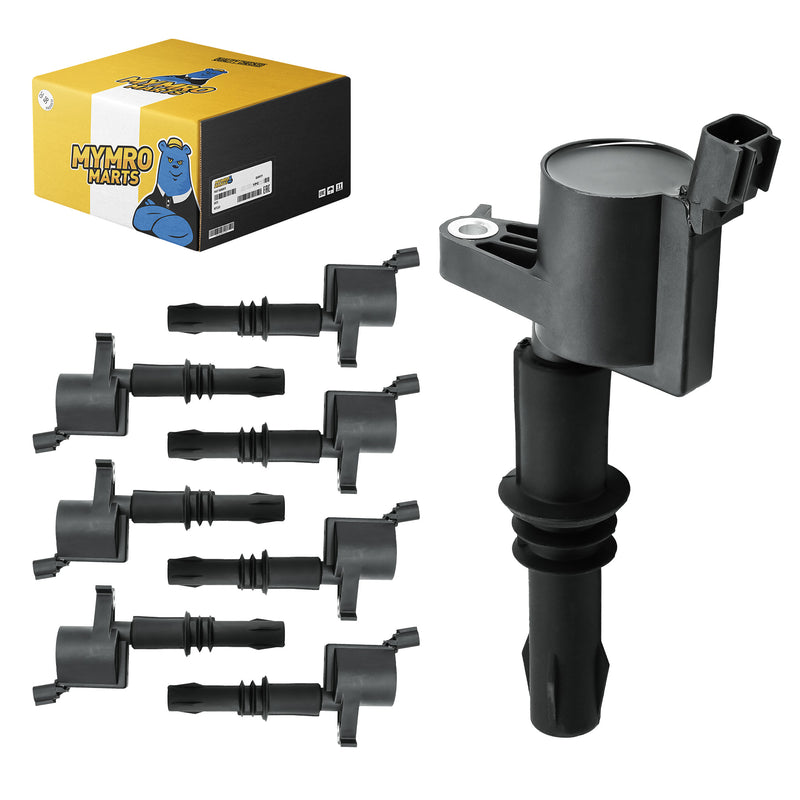 Load image into Gallery viewer, Set of 8 Straight Boot Ignition Coil Pack DG511 C1541 FD508 Compatible with Ford Lincoln Expedition Explorer F-150 Super Duty Mustang Mountaineer 4.6l 5.4l 6.8l - Electrical Parts > Other Electrical Parts > Solenoid Valve Coil from MyMROmarts