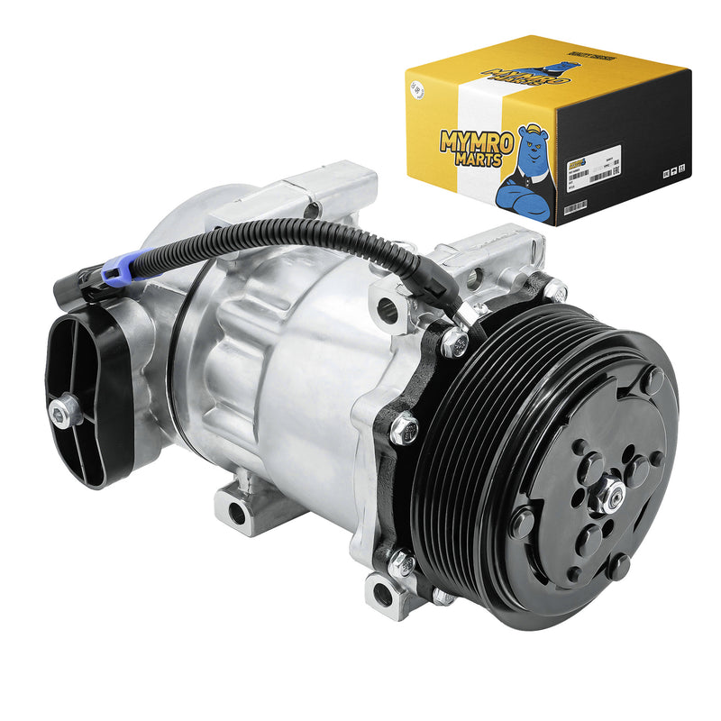Laden Sie das Bild in Galerie -Viewer, A/C Compressor with Clutch 60-02144NA CO-4759C for Kenworth & Peterbilt Models C500 K100E K270 K300 K370 T170 T300 T270 T370 T400 T800 T2000 T600A W900 Replace 4042 4432 4759 - Body Parts > Cab Interior Parts > Air Conditioning Compressor from MyMROmarts