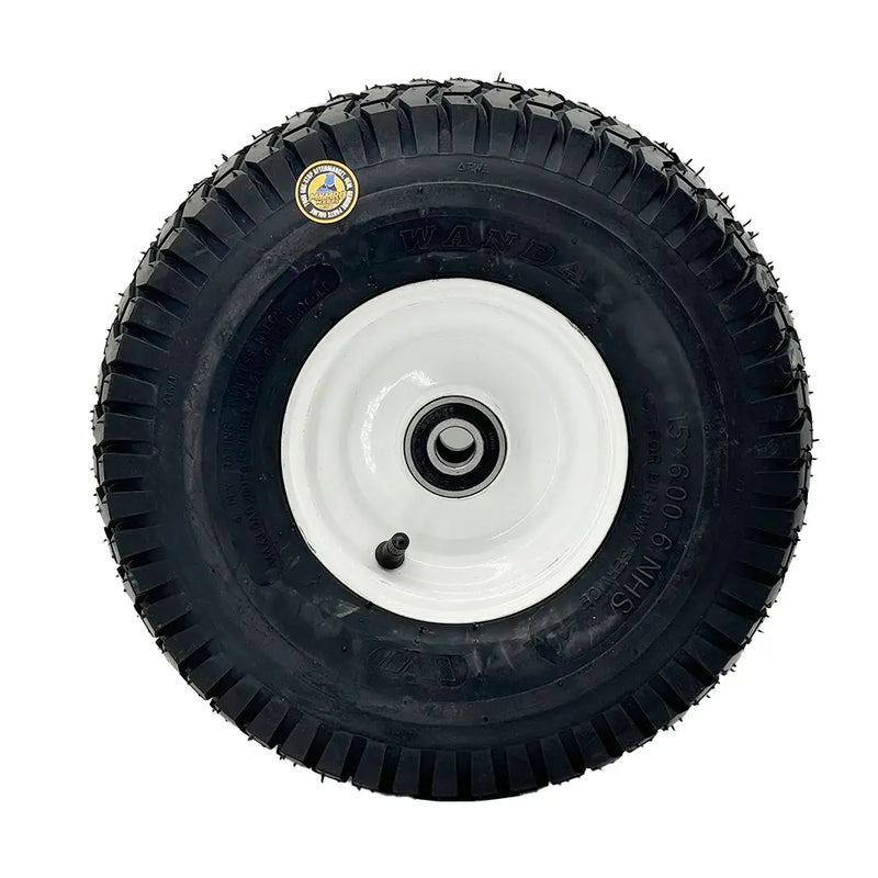 Laden Sie das Bild in Galerie -Viewer, 1PCS 15x6.00-6 Lawn Mower Tires,15x6-6 Front Tire Assembly Replacement for Craftsman/John Deere/Cub Cadet Riding Mowers,4 Ply Tubeless,570lbs Capacity,3" Offset Hub,3/4" Bushing - Body Parts > Cab External parts from MyMROmarts