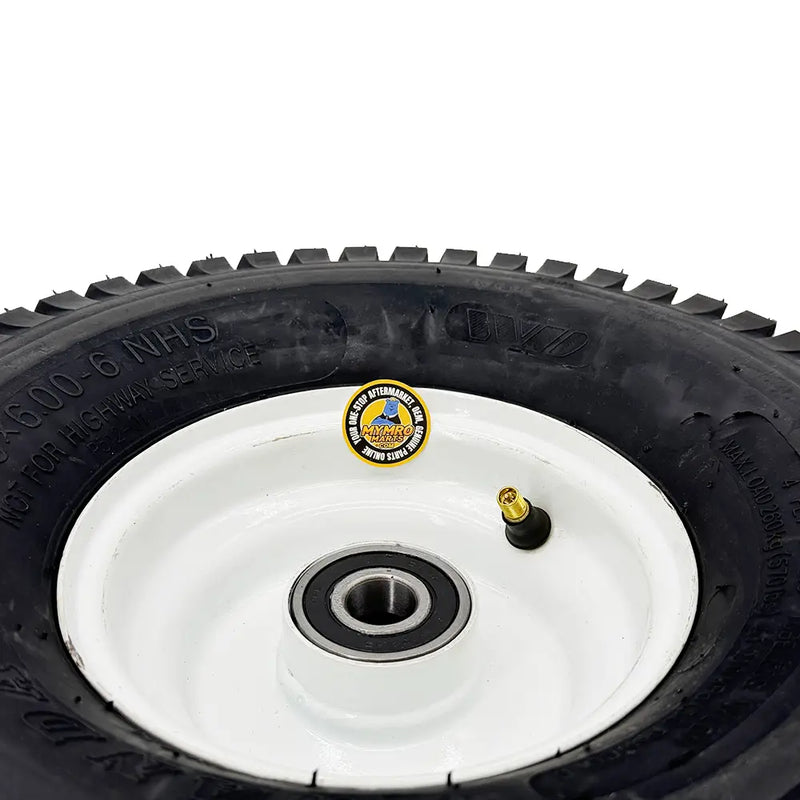 Laden Sie das Bild in Galerie -Viewer, 1PCS 15x6.00-6 Lawn Mower Tires,15x6-6 Front Tire Assembly Replacement for Craftsman/John Deere/Cub Cadet Riding Mowers,4 Ply Tubeless,570lbs Capacity,3" Offset Hub,3/4" Bushing - Body Parts > Cab External parts from MyMROmarts