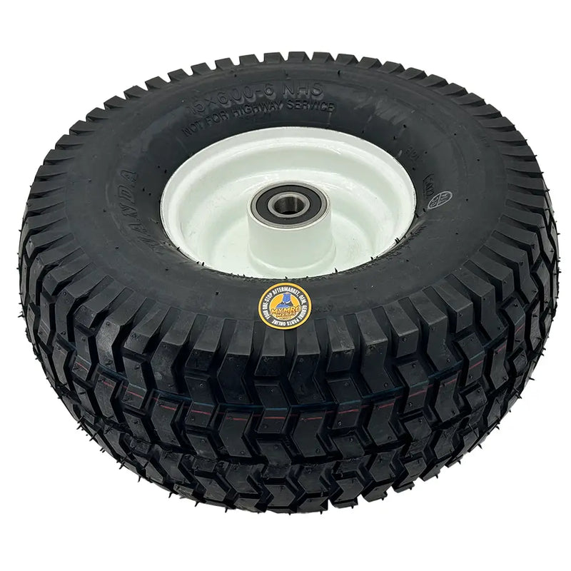 Laden Sie das Bild in Galerie -Viewer, 1PCS 15x6.00-6 Lawn Mower Tires,15x6-6 Front Tire Assembly Replacement for Craftsman/John Deere/Cub Cadet Riding Mowers,4 Ply Tubeless,570lbs Capacity,3" Offset Hub,3/4" Bushing - Body Parts > Cab External parts from MyMROmarts