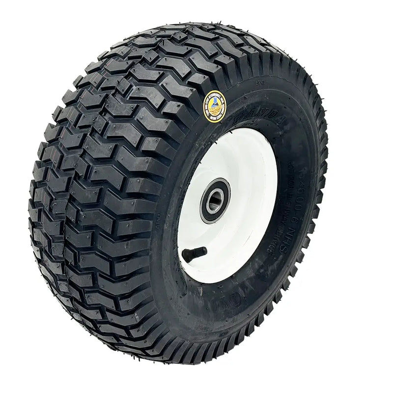 Laden Sie das Bild in Galerie -Viewer, 1PCS 15x6.00-6 Lawn Mower Tires,15x6-6 Front Tire Assembly Replacement for Craftsman/John Deere/Cub Cadet Riding Mowers,4 Ply Tubeless,570lbs Capacity,3" Offset Hub,3/4" Bushing - Body Parts > Cab External parts from MyMROmarts