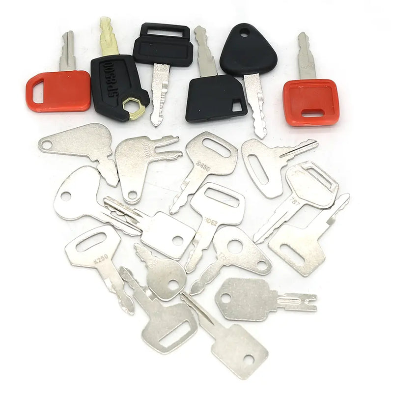 Afbeelding laden in Galerijviewer, 21 Pcs Ignition Key for CASE Caterpillar CAT Komatsu John Deere Heavy Equipment - Body Parts > Cab External parts > Cab Key from MyMROmarts