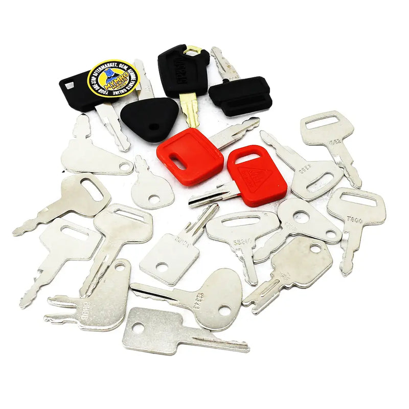 Afbeelding laden in Galerijviewer, 21 Pcs Ignition Key for CASE Caterpillar CAT Komatsu John Deere Heavy Equipment - Body Parts > Cab External parts > Cab Key from MyMROmarts
