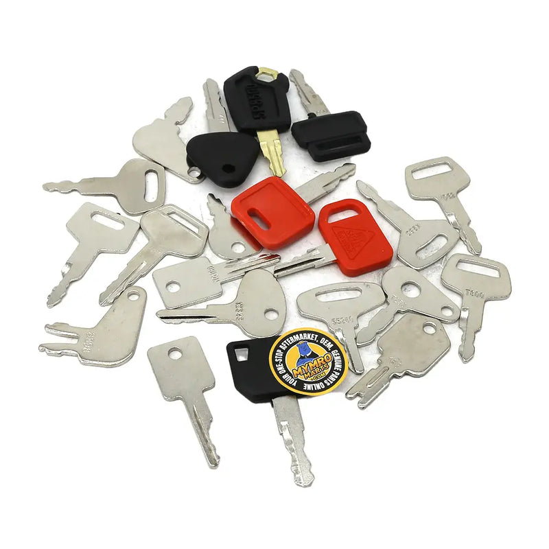 Afbeelding laden in Galerijviewer, 21 Pcs Ignition Key for CASE Caterpillar CAT Komatsu John Deere Heavy Equipment - Body Parts > Cab External parts > Cab Key from MyMROmarts