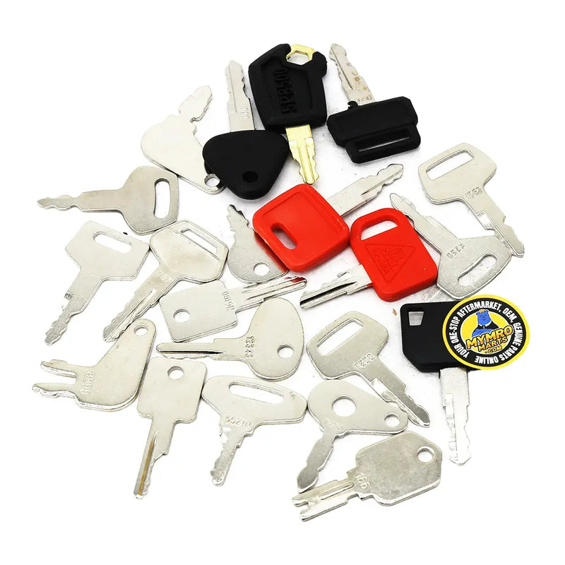 Afbeelding laden in Galerijviewer, 21 Pcs Ignition Key for CASE Caterpillar CAT Komatsu John Deere Heavy Equipment - Body Parts > Cab External parts > Cab Key from MyMROmarts