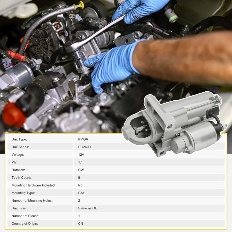 Load image into Gallery viewer, New Starter Replacement For Dodge Ram 1500 2500 3500 4000 5.7L 09-18, Dodge Durango 5.7L 11-18, Jeep Commander 5.7L 06-10, Grand Cherokee 5.7L 05-18 56044736A, M000T20972, M000T23271 - Electrical Parts > Starter Motor from MyMROmarts