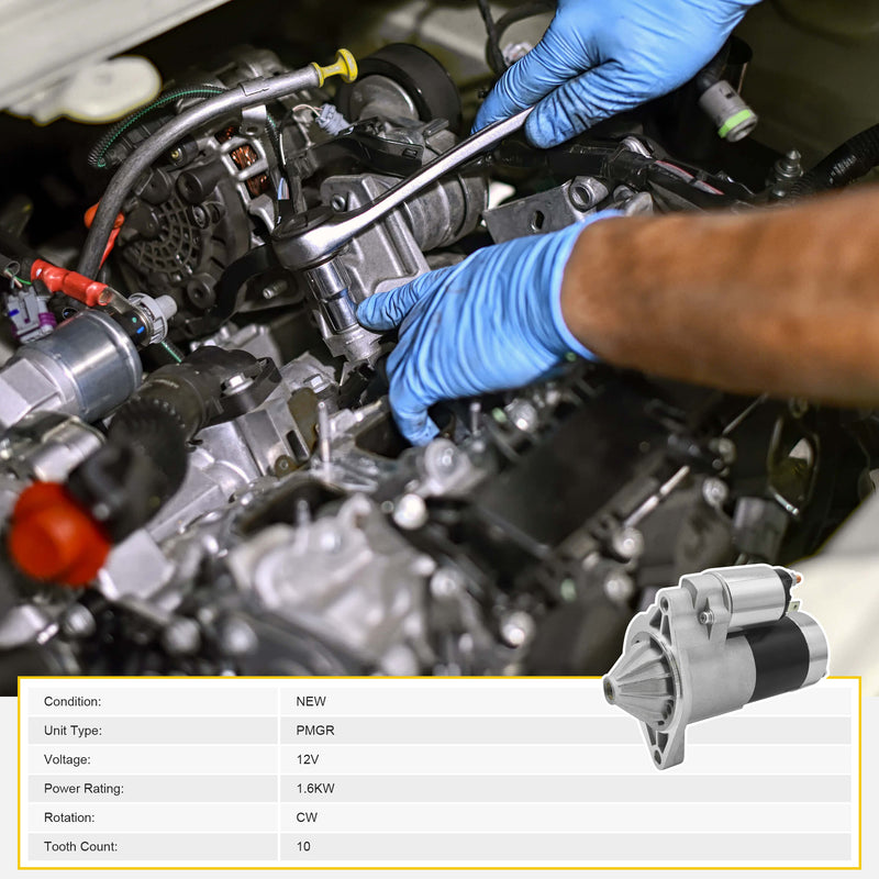 Cargue la imagen en el visor de la galería, New Starter Replacement For Jeep Cherokee Grand Cherokee TJ Wrangler 4.0 4.0L 99 00 01 02 1999 2000 2001 2002 336-1691A 56041012AB 56041012AC 56041012AD, SMT0077, 41048052, 41048052R - Electrical Parts > Starter Motor from MyMROmarts