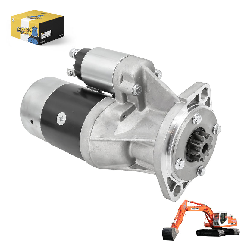 Load image into Gallery viewer, 12V 9T Starter Motor 123900-77010 for Daewoo Excavator SOLAR 55-V 55W-V PLUS 75-V from MyMROmarts