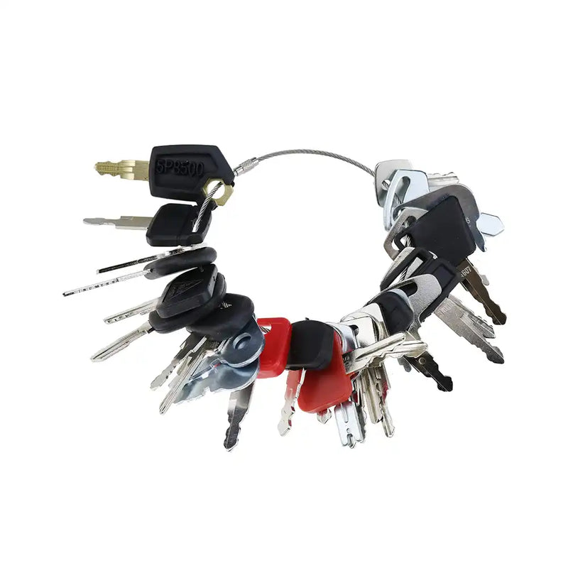 Load image into Gallery viewer, 30 Pcs Ignition Key for Caterpillar CAT Komatsu Kubota Case John Deere JCB NH Volvo Heavy Equipment - Electrical Parts > Switch > Ignition Switch from MyMROmarts