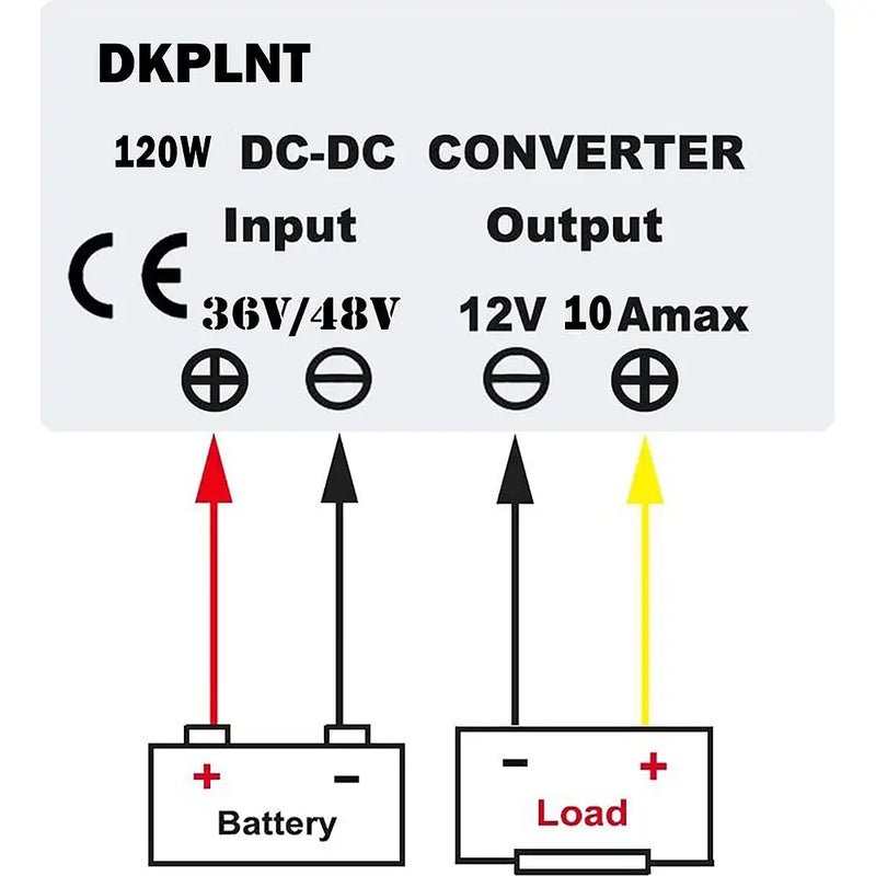 Load image into Gallery viewer, 36V Step Down To 12V 10A 120W DC Converter Voltage Reducer Regulator for Golf Cart from MyMROmarts