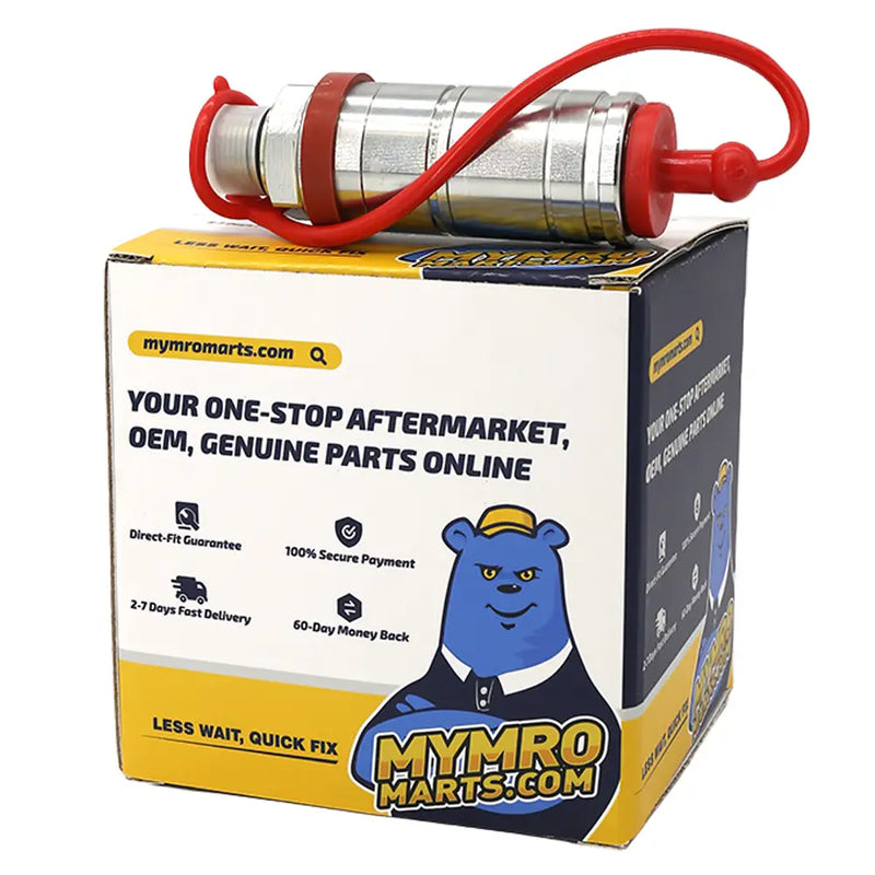 Laden Sie das Bild in Galerie -Viewer, 3CFPV Push Pull Valve Breakaway Hydraulic Male Quick Coupler with Dust Cap for John Deere 5720 5820 6010 6020 6110 6200 7130 7530 from MyMROmarts