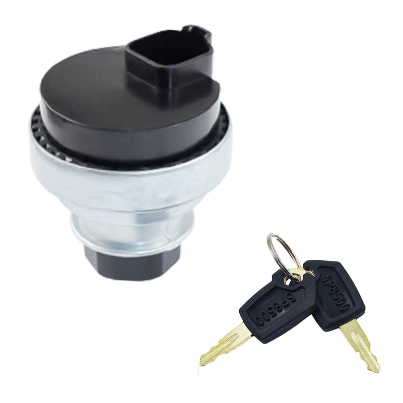 Indlæs billede i Gallery Viewer, Starter Ignition Switch w/ 2 Keys 168-4609 for Caterpillar 3054 Engines 416D 420D 424D 428D 430D 432D 438D 442D 446D Backhoe Loaders