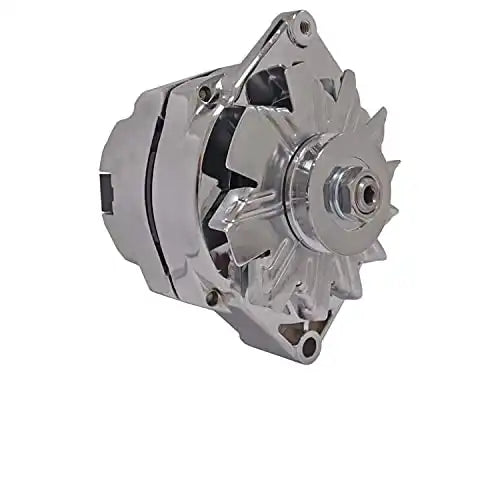 Load image into Gallery viewer, New Chrome Alternator 1 Wire Self Exciting Replacement For 10 SI 10SI DELCO 65 AMP 1965-1985 10459509, 1103199, 1105360, 1876680, 1976063, 1979863, 1979865, ADR0152C, 40012165, 40012165R, 40012370 - Electrical Parts > Alternator from MyMROmarts