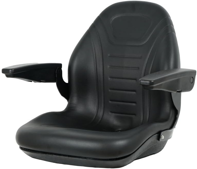 Carica immagine in Galleria Viewer, TSYY70A, Universal Tractor Seat and Compact High Back Mower Seat with Adjustable Armrest. Black from MyMROmarts