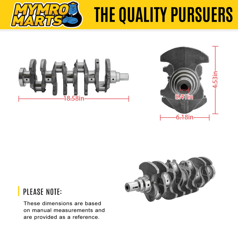 Laden Sie das Bild in Galerie -Viewer, Crankshaft MD187924 MD346022 for Mitsubishi 4G63 Engine from MyMROmarts