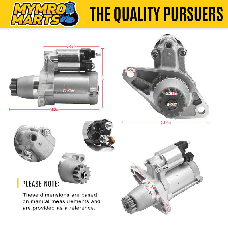 Load image into Gallery viewer, New Starter Replacement For 02-2015 Toyota Avalon Highlander Sienna RAV4 Lexus ES300 ES350 RX330 RX350 Scion XB TC 2.4L 3.0L 3.5L 3.3L 3361752A, SND0347, 41052205, SND0647, 41052471, SND0651, SR3305X from MyMROmarts