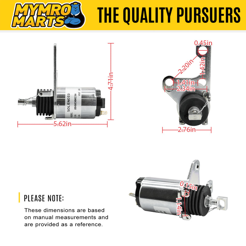 Load image into Gallery viewer, 24V Stop Solenoid 0960300150 096030-0150 for Mitsubishi S4S S6S L3E from MyMROmarts