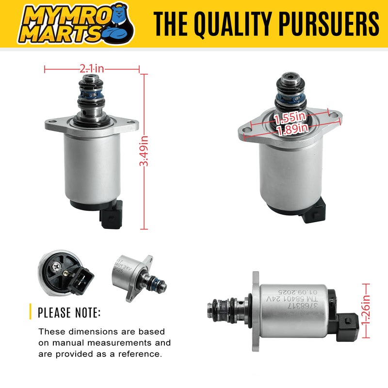 Carica immagine in Galleria Viewer, 12V Hydraulic Proportional Solenoid Valve 3768316 3768317 TM58401 TM58402 Replacement for Parker Trucks from MyMROmarts