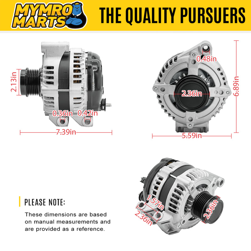 Load image into Gallery viewer, Alternator 421000-0770 for 2011-2020 Grand Caravan Journey, V6 3.6 L, 2011-2014 Avenger, 160A Hairpin, 12-15 Ram C V, 11-14 Chrysler 200, 11-16 Town & Country, 11-14 Volkswagen VW Routan from MyMROmarts