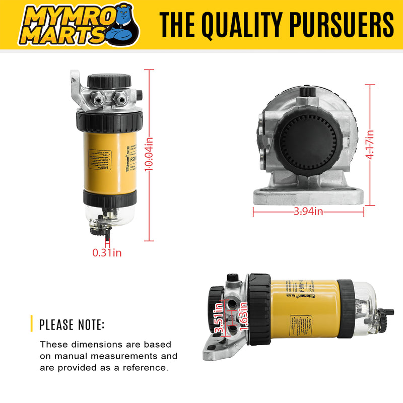 Load image into Gallery viewer, Fuel filter Oil-water separation assembly 144-9962 for Caterpillar CAT 301.8 302.5 304C 305C 305E 305.5E 308E 303.5E 302CR 303.5E2 CR 305E2 CR 301.6 301.7D 304CR 303.5E2 303.5CR 302.7CR 303CR 302.7D C2.2 from MyMROmarts