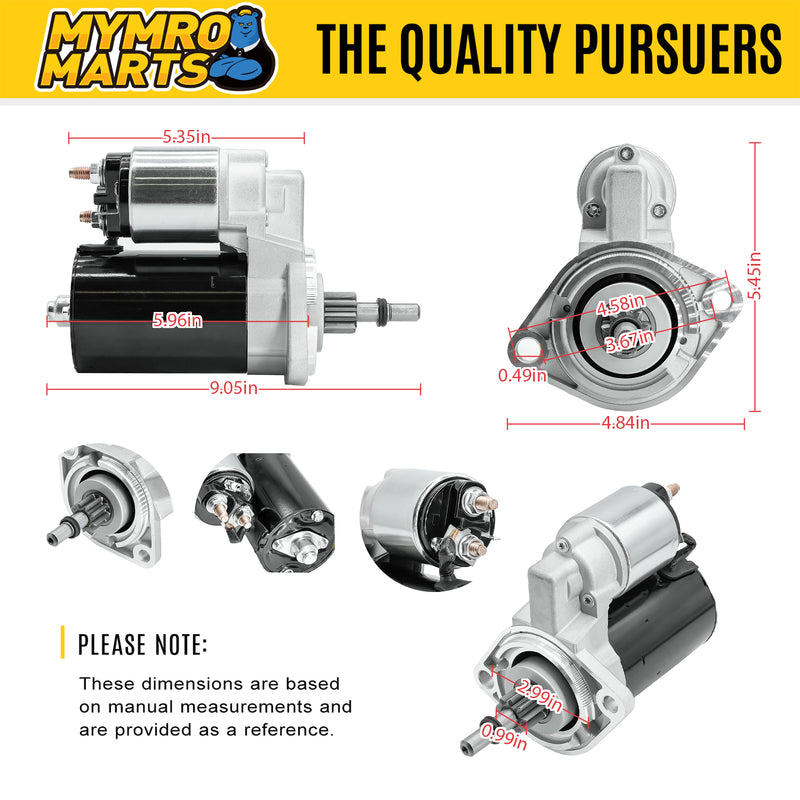 Laden Sie das Bild in Galerie -Viewer, New Starter Replacement For 1970-1973 Porsche 914 1.7, 74-75 1.8, 68-69 VW Beetle, 70-97 1.6, 61-67 1.5 Bus, 67-69 Karmann Ghia 111-911-023, 111-911-023A, 111-911-023BT, SBO0062, 41024270 - Electrical Parts > Starter Motor from MyMROmarts