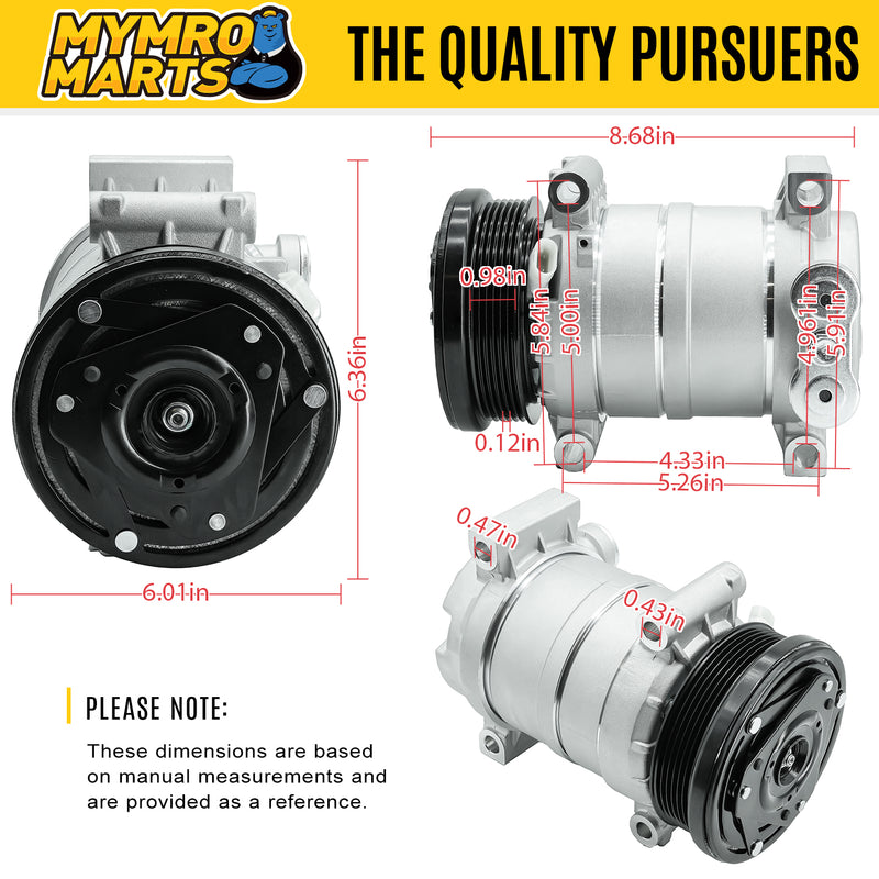 Load image into Gallery viewer, Air Conditioning Compressor 20151C for Isuzu Hombre Pickup Truck 1997-1998 - Body Parts > Cab Interior Parts > Air Conditioning Compressor from MyMROmarts