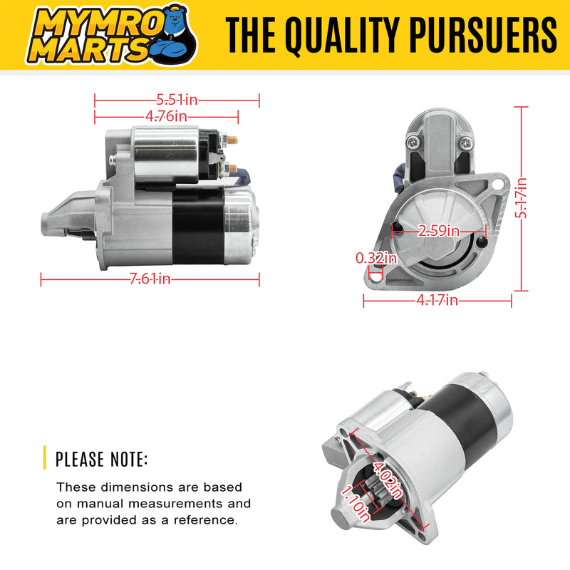 Load image into Gallery viewer, 12V 1.2KW Starter 16824-63013 16824-63010 16824-63014 for Kubota Engine D902 from MyMROmarts