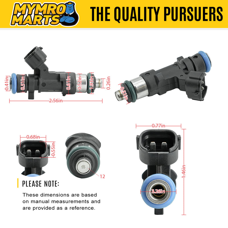 Cargue la imagen en el visor de la galería, 8PCS 12 Holes GAS Fuel Injectors 0280158007 Fit For NISSAN Pathfinder Titan Armada Frontier NV1500 2500 3500 For INFINITI QX56 V6 4.0L V8 5.6L 2004-2019 - Engine Parts > Fuel System > Fuel Injector Nozzle from MyMROmarts