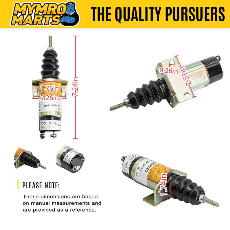 Laden Sie das Bild in Galerie -Viewer, 12V Fuel Solenoid 1502-12C2U1B2 103007AA for Woodward from MyMROmarts