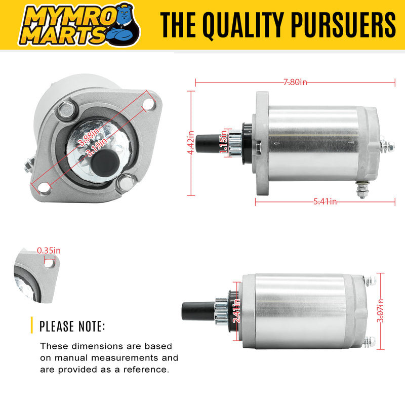 Load image into Gallery viewer, New Starter Replacement For Polaris Snowmobile Replacement For OEM 0645-184, 0645-184, AM52455, 5698340, 2410748, 4170006, 5698340-M030SM, 5698340MO30SM, SMH12A104, SAB0105, 41021064 - Electrical Parts > Starter Motor from MyMROmarts