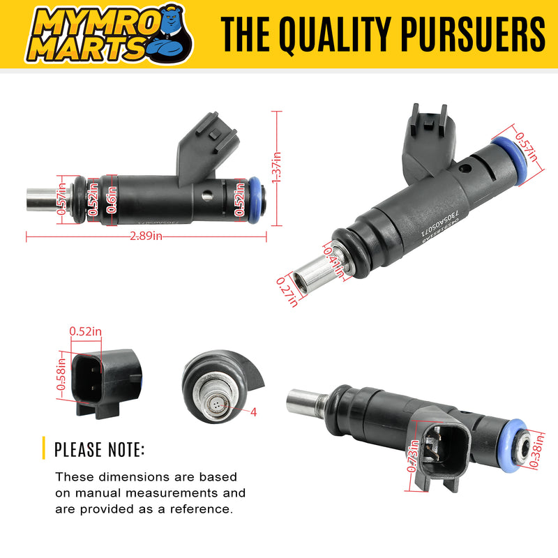 Cargue la imagen en el visor de la galería, 8PCS Fuel Injector 4591851AB Compatible with Dodge 4.7L Ram-1500 Durango 2008 2009 2010 Jeep 5.7L Grand Cherokee 2005 2006 2007 - Engine Parts > Fuel System > Fuel Injector Nozzle from MyMROmarts