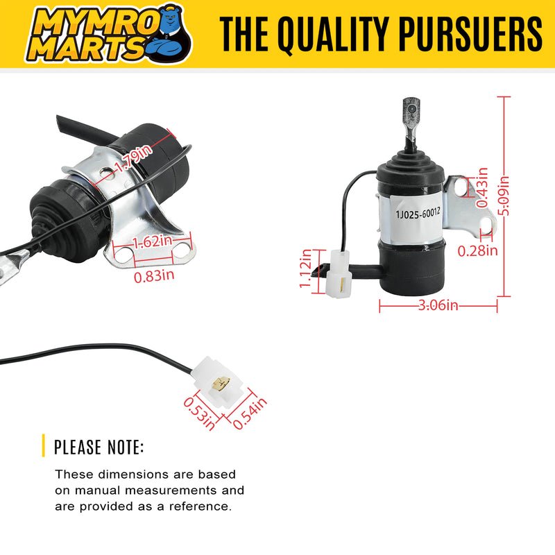 Indlæs billede i Gallery Viewer, Stop Solenoid 1J025-60012 for Kubota Tractor BX1880 BX2380 BX23S from MyMROmarts
