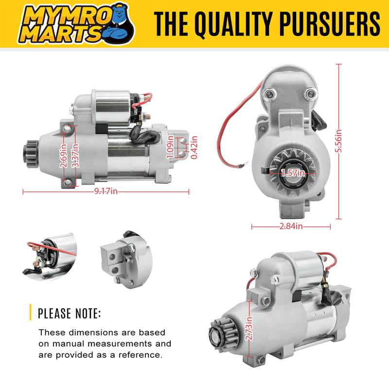 Load image into Gallery viewer, New Starter Replacement For Yamaha Marine LZ VZ Z 150HP-175HP S114836A, 68F8180000, 68F8180001, 68F8180002, 68F-81800-02-00, 6C5-81800-00, 6CJ-818-00, SHI0136, 41044078 - Electrical Parts > Starter Motor from MyMROmarts