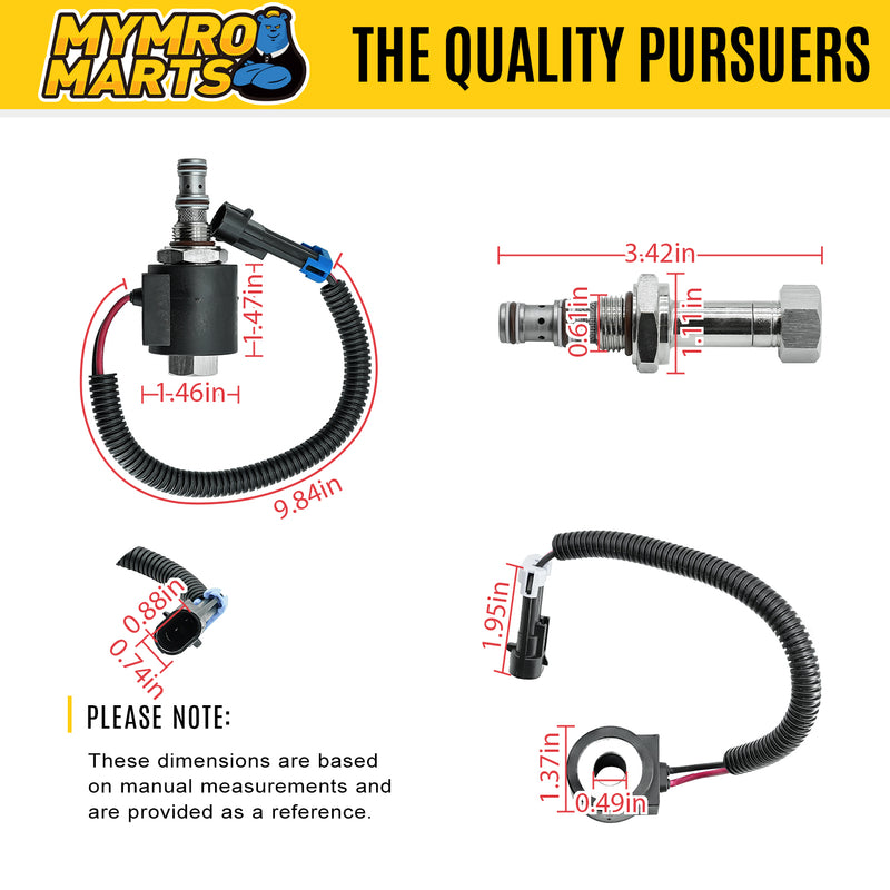 Carica immagine in Galleria Viewer, Solenoid Valve 6667687 6309311 6671025 for Bobcat Loader Loader 653 751 753 763 773 863 S300 S50 T200 T300 T450 from MyMROmarts