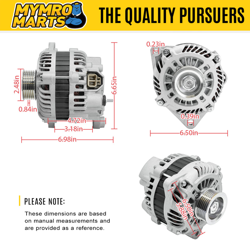 Indlæs billede i Gallery Viewer, New Alternator 23100-CD010 A003TG0191 210-4211 213-9563 334-1434 for Nissan Pathfinder 2004, 350Z 2003-2006 3.5 3.5L, for Infiniti G35 2003-2006, FX35 2003-2008 from MyMROmarts