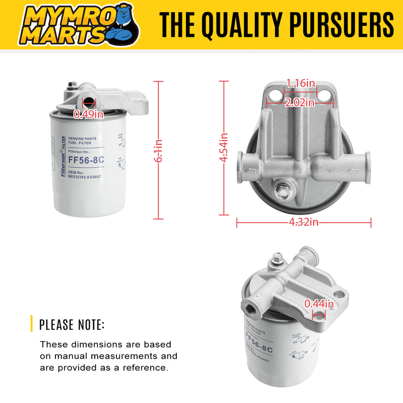 Carica immagine in Galleria Viewer, Fuel Filter 1J800-43022 for Kubota L3301DT L3560DT L3901DT L4060DT L4060GST L47 L4701 from MyMROmarts