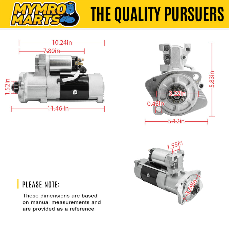 Load image into Gallery viewer, Starter Motor 272-4774 for Caterpillar CAT 311C 312C 313D 314C 320C 3064 3066 C4.2 C6 C6.4 Engine from MyMROmarts