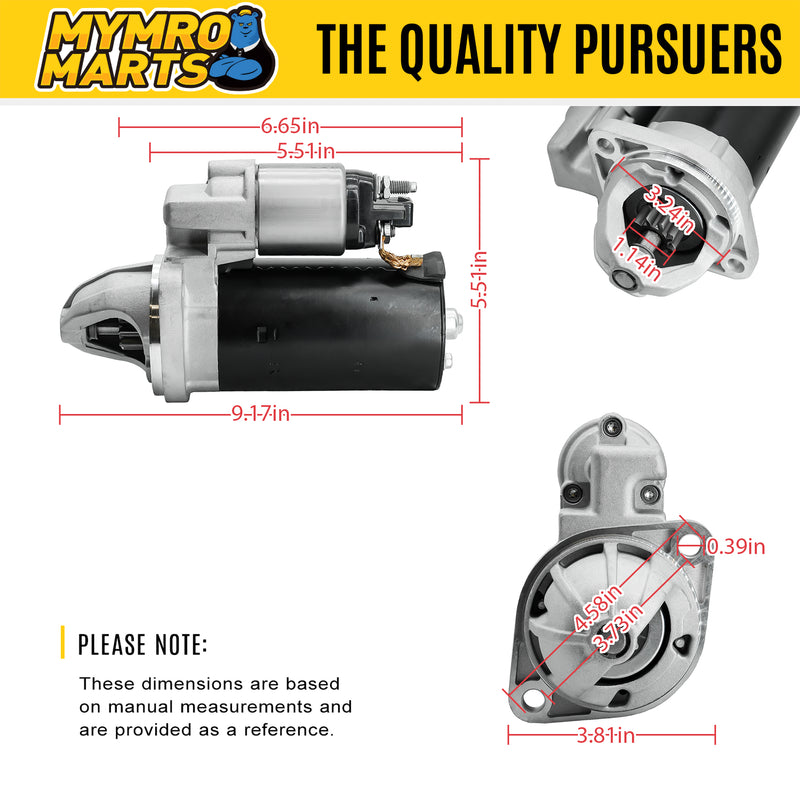 Load image into Gallery viewer, Starter RE540304 410-24079 for John Deere Tractor & Skid Steer Loader 315 320 325 326D 328 329D 332 4120 4320 4520 4720 5225 5325 from MyMROmarts