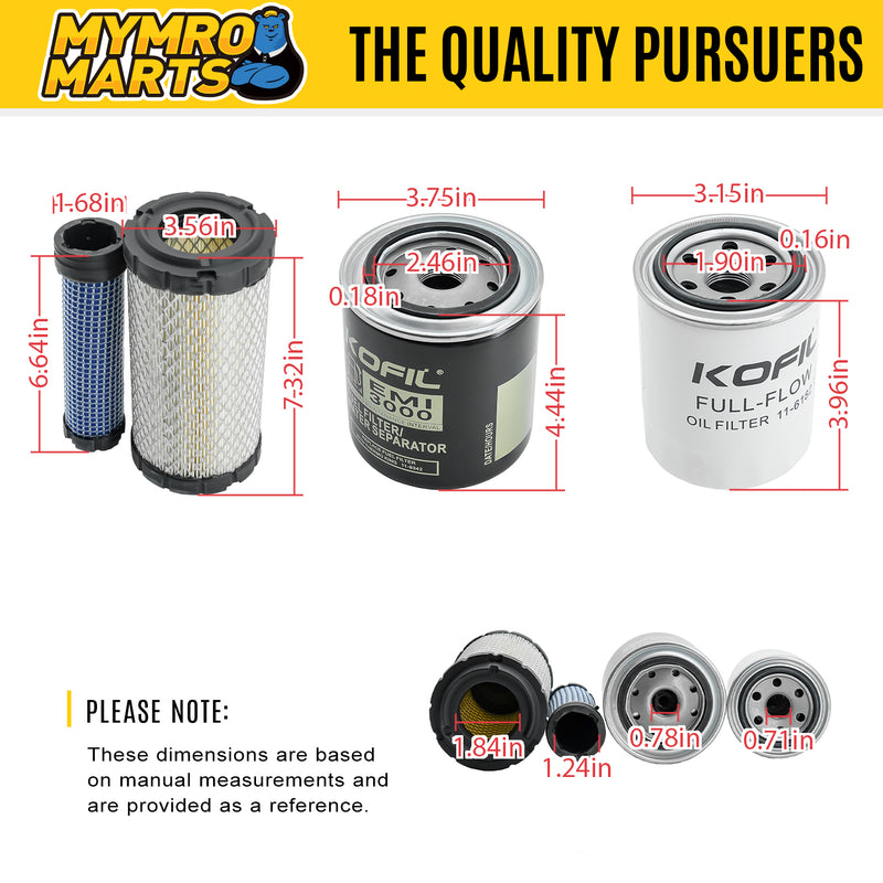 Load image into Gallery viewer, 3 filters 1 Set Maintenance Kit 11-6182 11-9342 11-9059 for Thermo King Tripac APU or Evolution from MyMROmarts