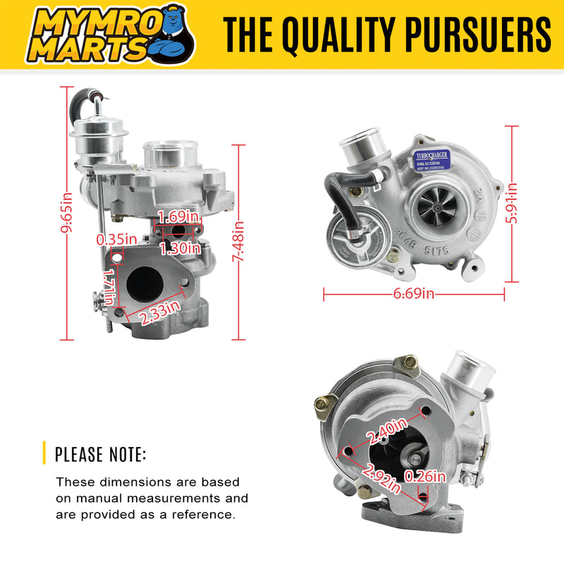 Load image into Gallery viewer, Turbo K03 Turbocharger 7256748 for Bobcat Loader A770 S740 S750 S770 S850 T740 T750 T770 T870 from MyMROmarts