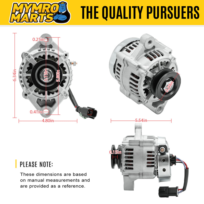 Load image into Gallery viewer, Alternator 16678-64012 16678-64014 16678-64013 for Kubota Engine D722 D902 D905 D1005 D1105 D1305 V1305 V1505 Z602 WG1605 from MyMROmarts