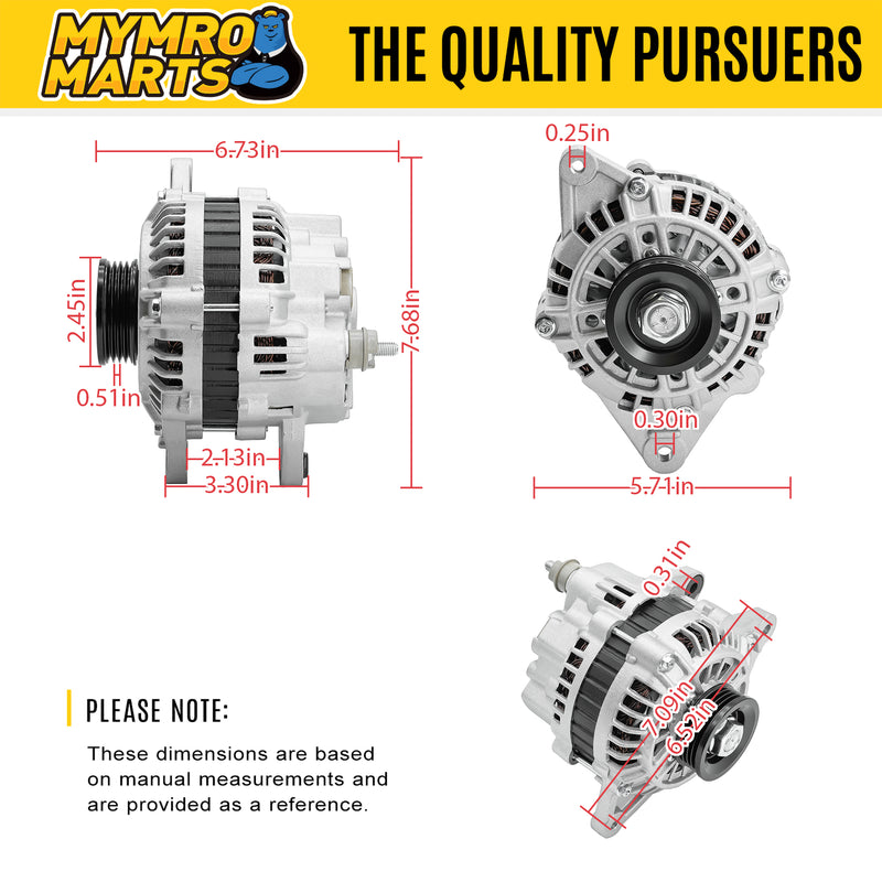 Indlæs billede i Gallery Viewer, Car Alternator 11011 AVA0048 37300-22650 for Hyundai Accent/Tucson 06-09, Tiburon 04-07, Kia Rio/Rio5, Spectra, Spectra5, Sportage 1.6L 2.0L from MyMROmarts