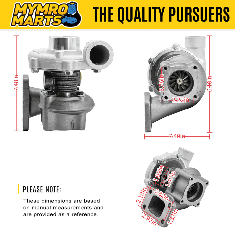 Load image into Gallery viewer, Turbo T250-05 Turbocharger 87801413 for Ford Tractor Loader 4630N 4630NO 4630O 545C 545D L865 LS180 LX865 LX885 from MyMROmarts