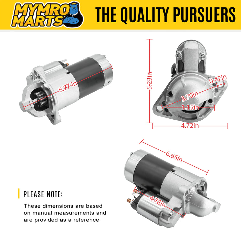 Load image into Gallery viewer, 12V 1.7KW Starter Motor E5760-63011 E5760-63010 for Kioti Engine 3C100 Tractor CK20 UTV MEC2200GW MEC2200SW from MyMROmarts